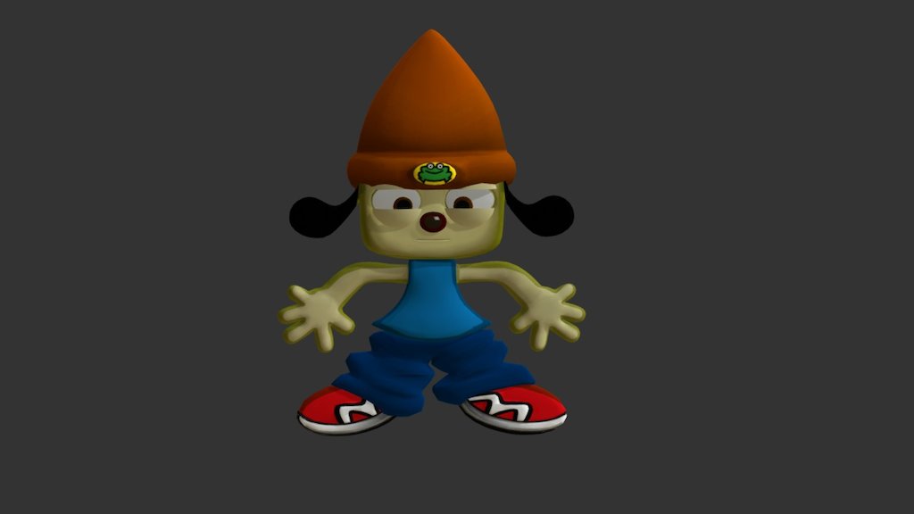 3D model (stl) PaRappa the Rapper 3