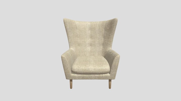 White Modern Armchair – Gratis 3D-model STL
