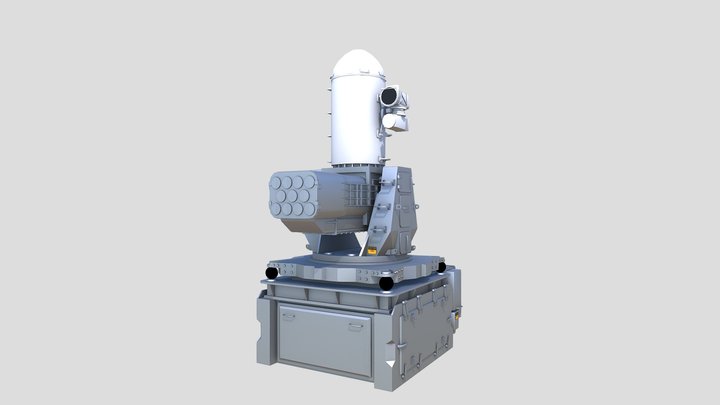 SeaRam Ship Defense System 3D Model