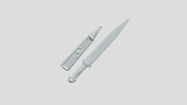 Dagger & Scabbard 3D Model