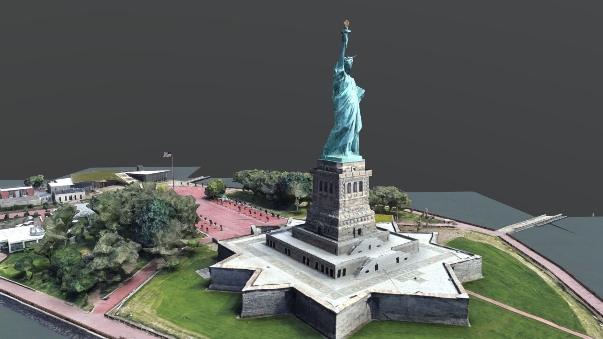 Statue Of Liberty National Monument - 3D model by mohamedhussien ...