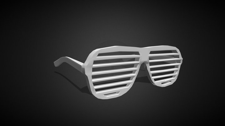 80's Sunglasses that look litt it you ask me 3D Model