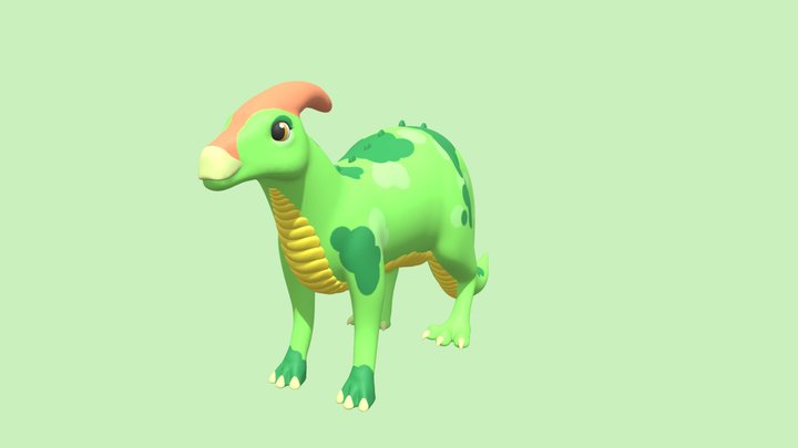 Parasaurolophus 3D Model