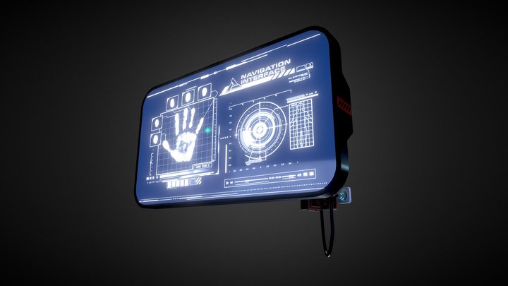 Sci fi Monitor 3D Model