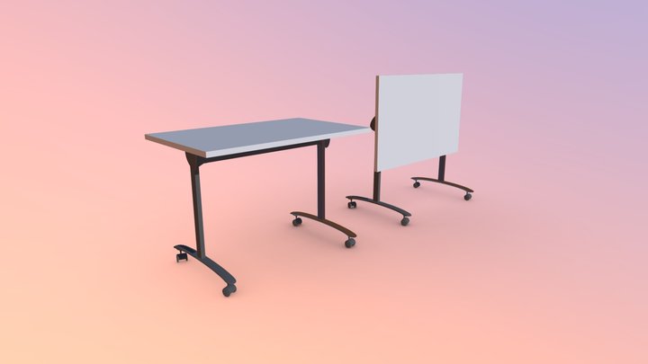 school desks 3D Model