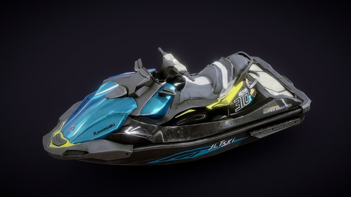 Kawasaki 310XUltra Jet Ski 3D Model