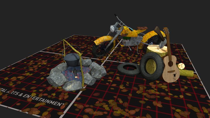DAE 5 Finished Props - Forest Loner 3D Model