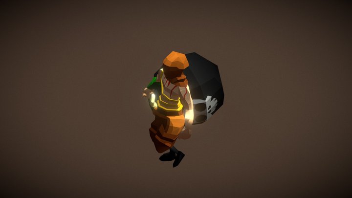 Espectro con bomba 3D Model