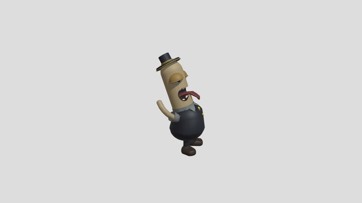 angry version B10280006 3D Model