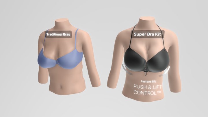 XOXOLEXY super bra kit 3D animation 3D Model