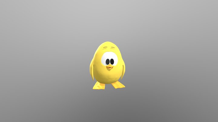 Toki Tori Rigged Model 3D Model