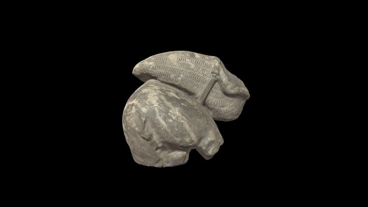 Fragment de gisant, pied, Cordeliers de Nantes 3D Model