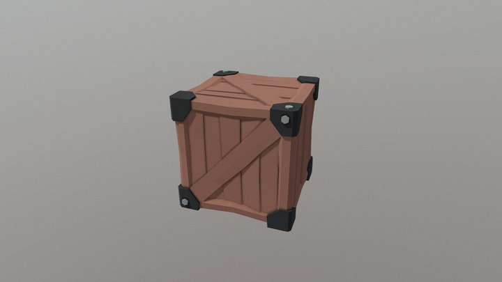 Low-poly box 5 3D Model