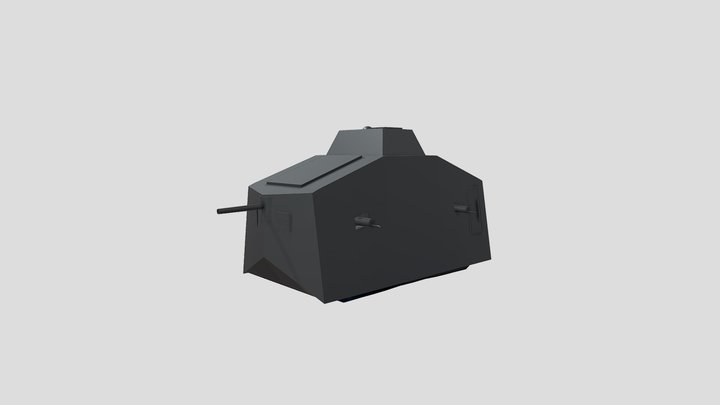 Sturmwagen German tank 3D Model