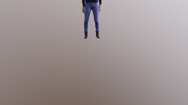 Karinv@ Waving Both Arms 3D Model