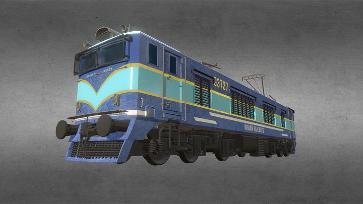 WAM-4 | Indian Electric Engine Locomotive 3D Model