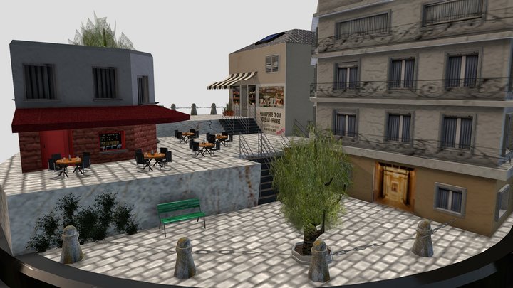 Demeyer Cedric Dae 2019-2020 Cityscene monmartre 3D Model