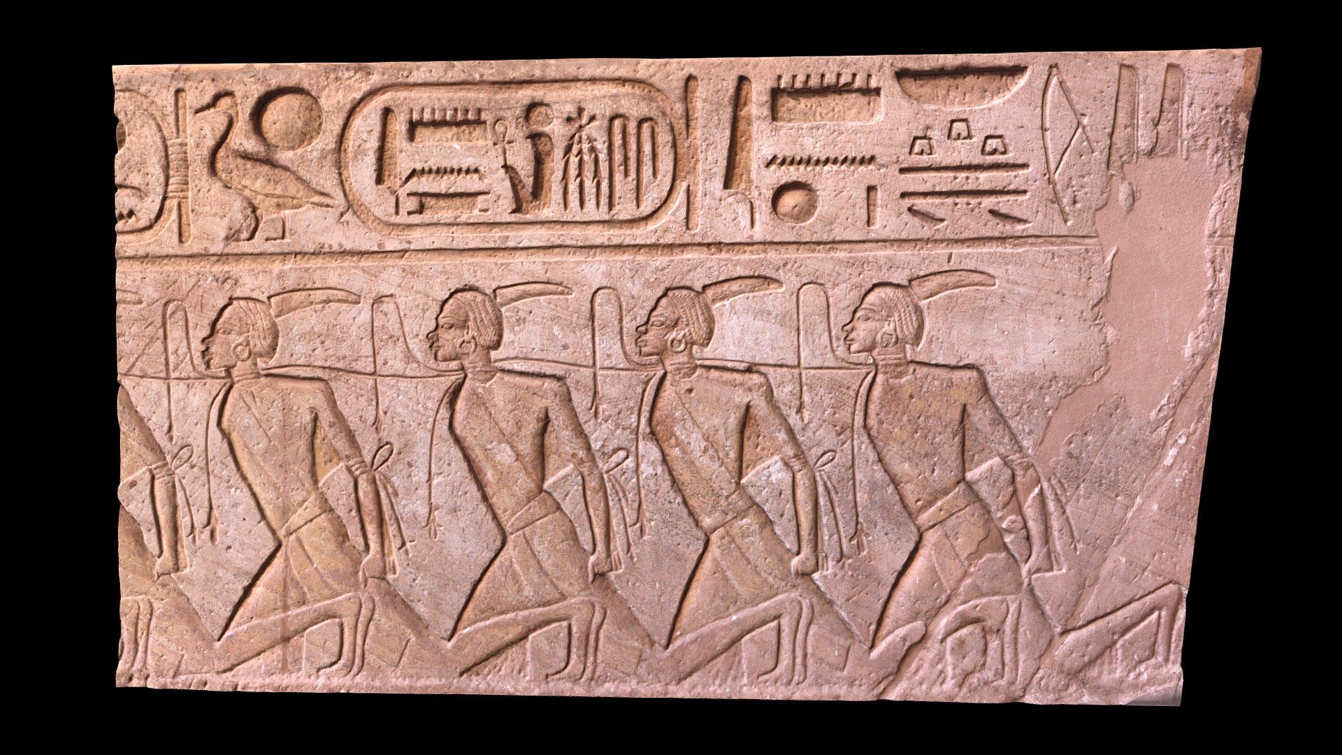 Bound Nubians, Abu Simbel Temple - 3D model by danderson4 [37ab146 ...