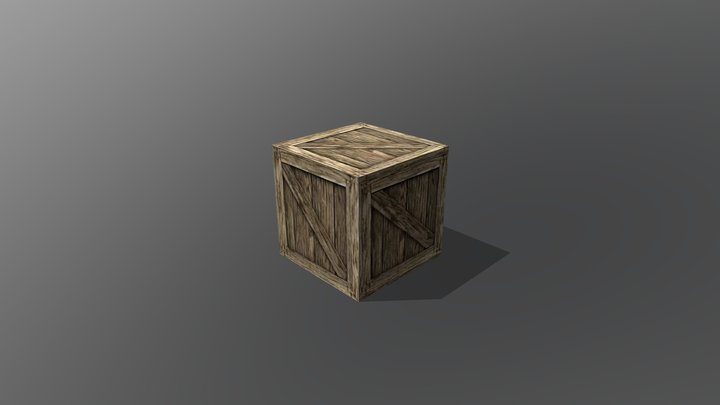 Wooden Box 2 3D Model