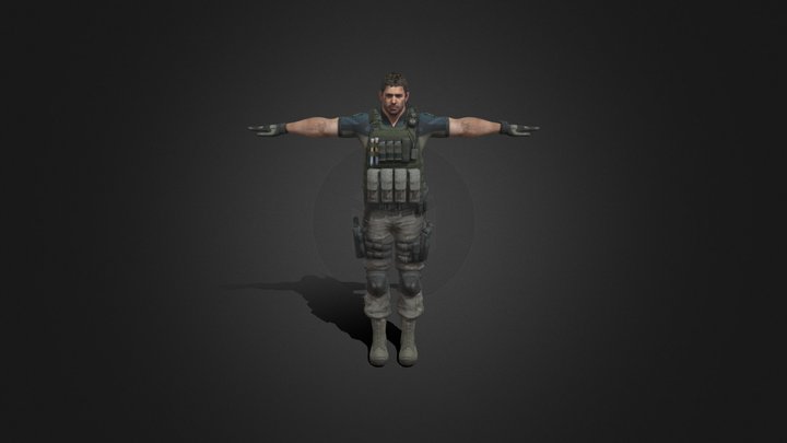 Chris Redfield (re6) – Modello 3D gratuito STL
