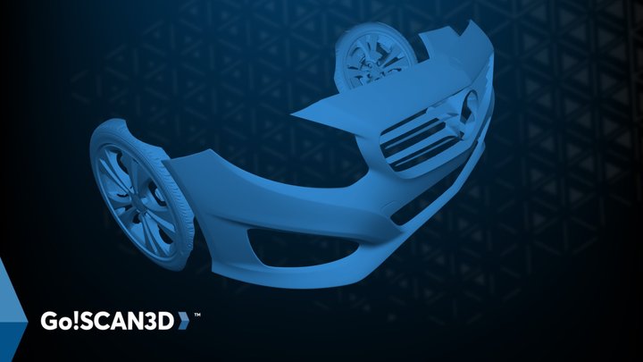 Mercedes B-Class scan - Go!SCAN SPARK 3D Model