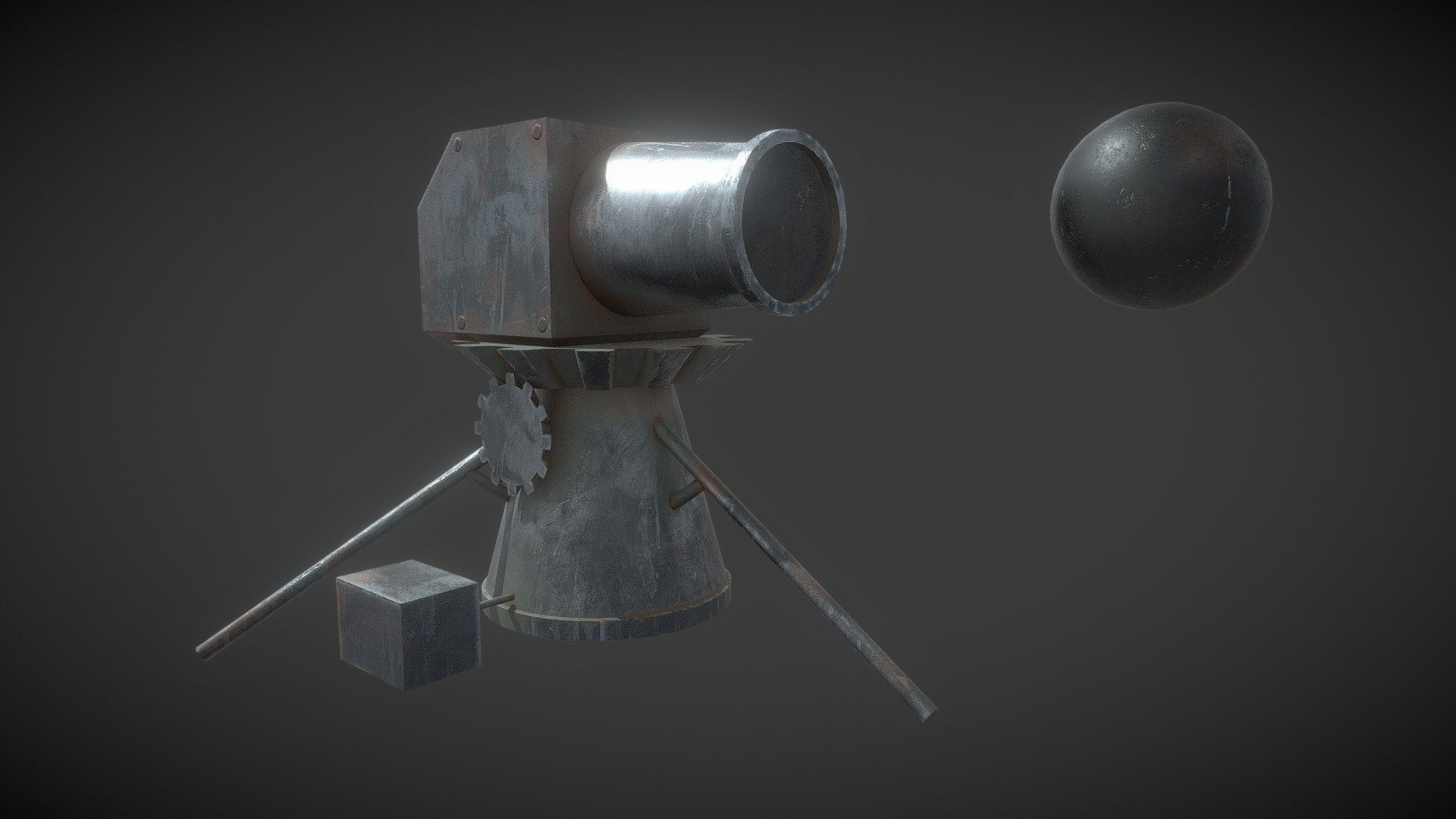 Dwarf Cannon (OSRS) 3D model by Draad6204 [37ad3d9] Sketchfab