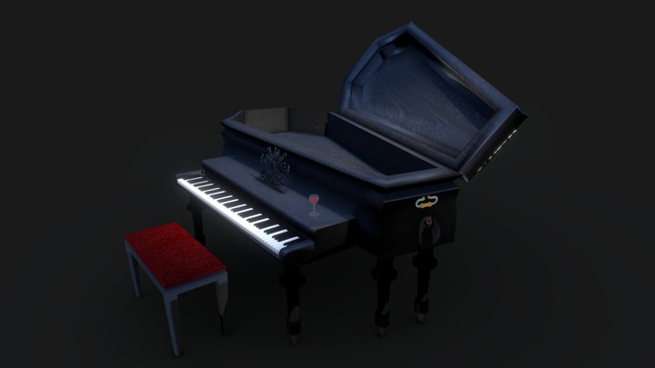 Coffin Piano - Week 6 3D Model