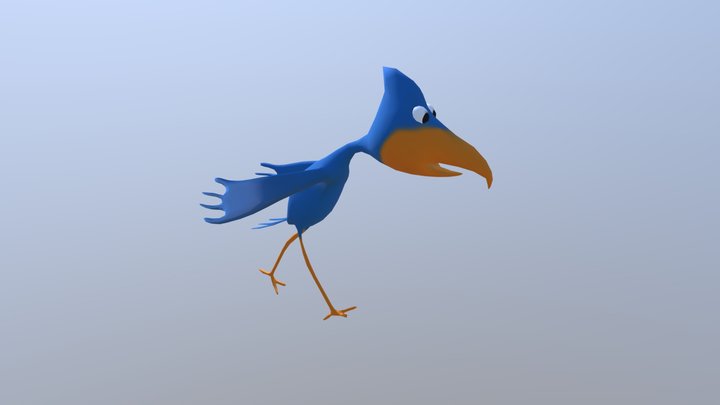 Cartoon Bird 3D Model