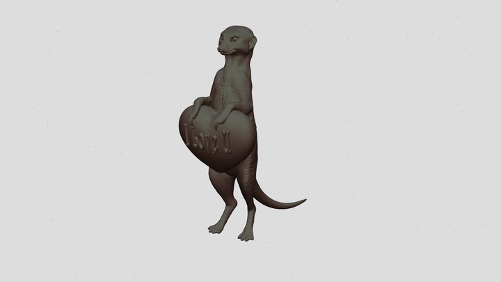 surikate_I_Love_U 3D Model
