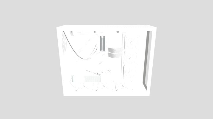 detailed pc build 3D model 3D Model