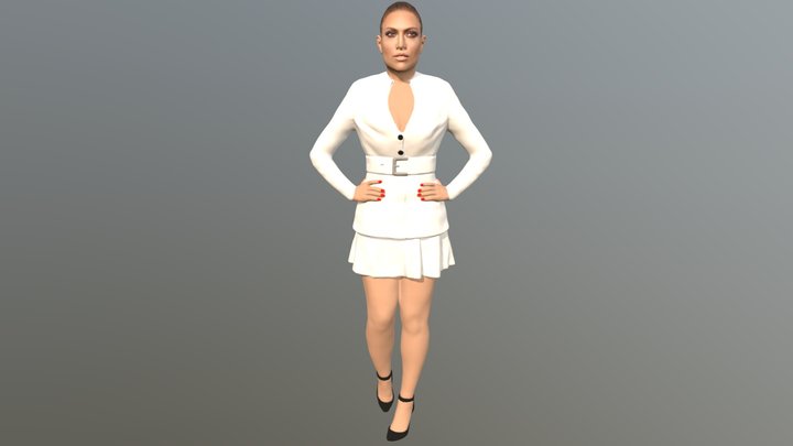Jennifer Lopez for full color 3D printing 3D Model