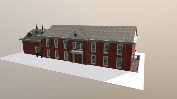 Ruffin-Bookstore: Modular Environment 3D Model
