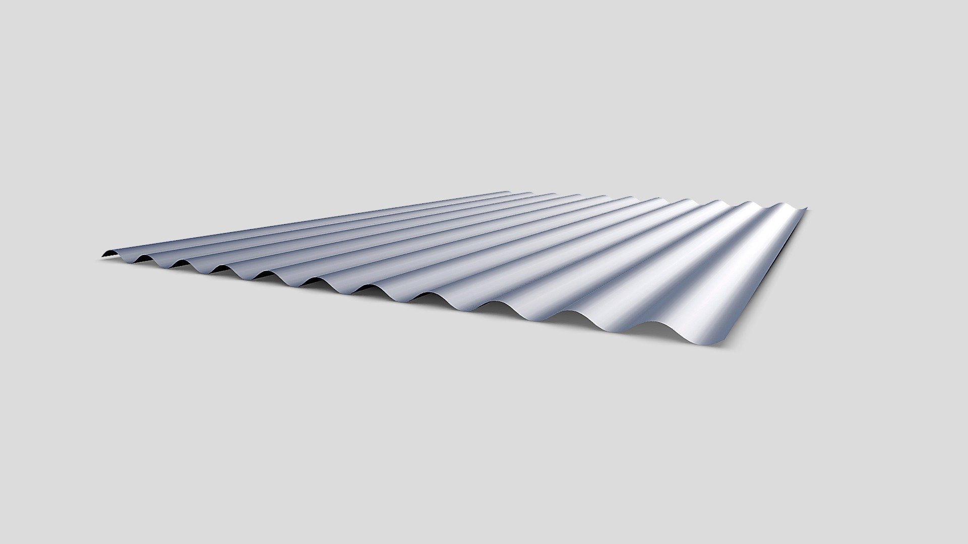 Corrugated Roofing Sheet 3D model by Engineering Edge (Singapore) Pte