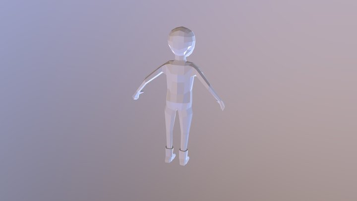 Poly Man 3D Model