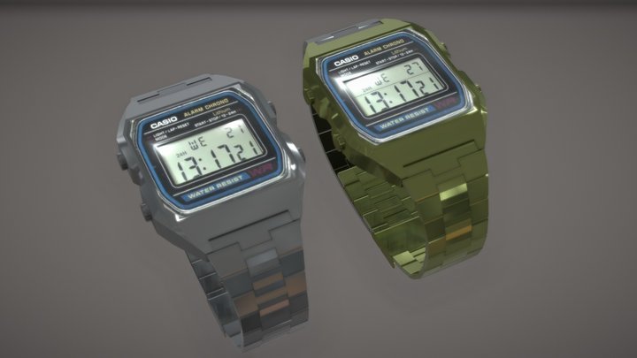 Casio Watch a158 3D Model