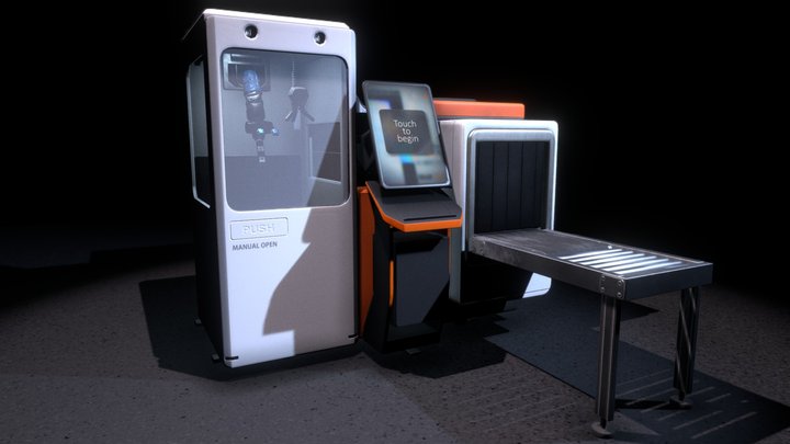 Sci-fi 3D Printer 3D Model