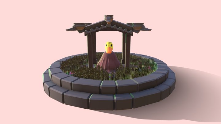 Rubber "Monk" Ducky 3D Model