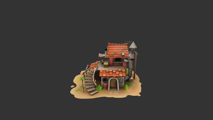 smol low poly house 3D Model