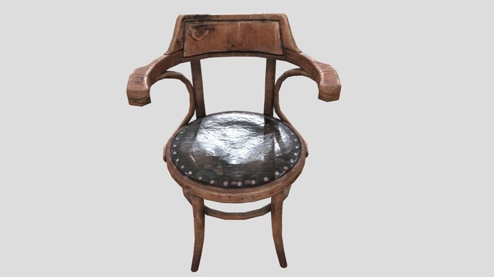 old wooden chair 3D Model