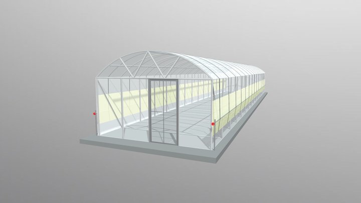 Greenhouse and polytunnels _ model SW420 3D Model