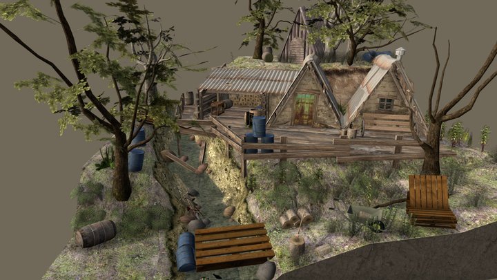 ForestLoner_Schiettecatte_Roman 3D Model