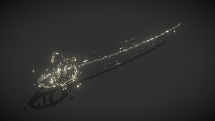Fractured Sabre 3D Model