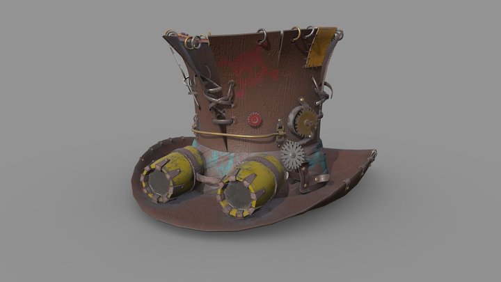 Steampunk hat 3D Model
