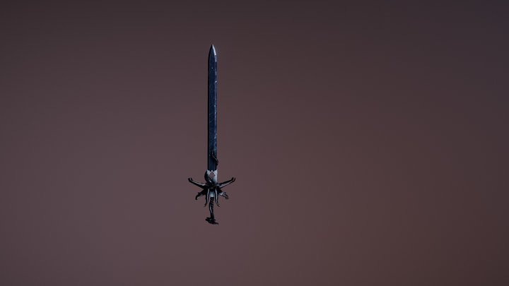 Dragon Fantasy Sword 3D Model