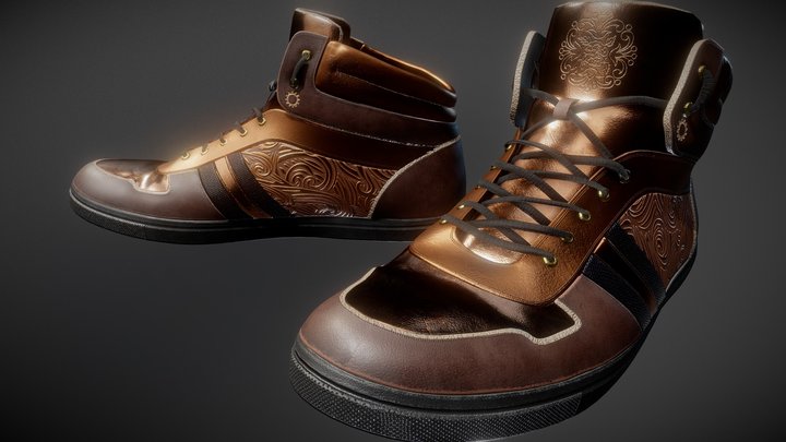SteamPunk Shoes 3D Model
