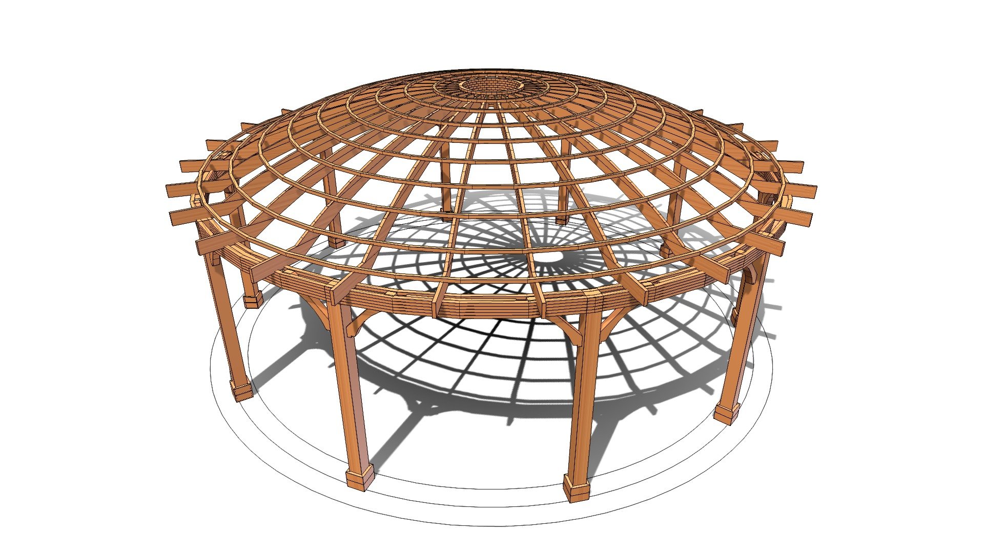 Custom Dome Pergola 33 Ft - 3D model by Conceptual Engineering - RB ...