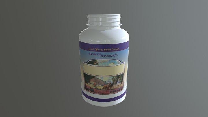 HiRes Bottle Texture Concept 3D Model