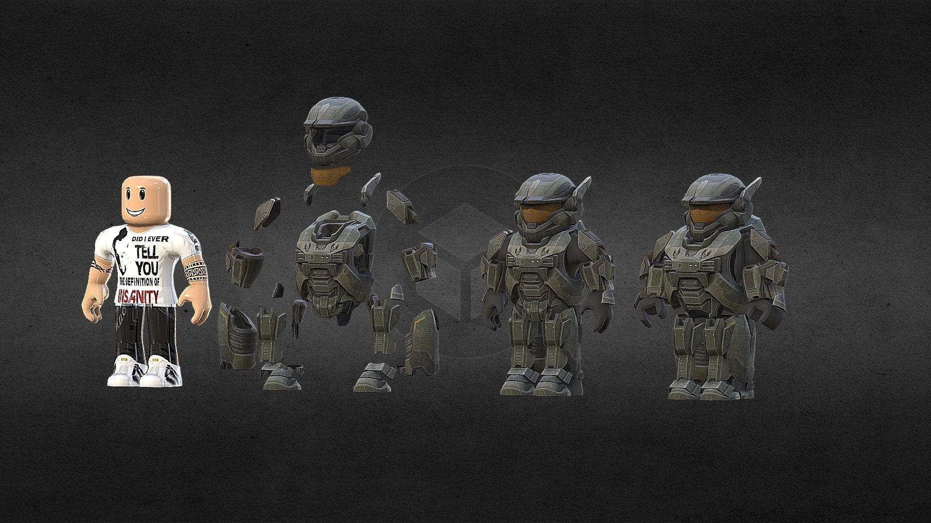 Roblox Halo set v2 - Download Free 3D model by nermin (@nermin