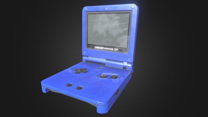 Gameboy Advance SP 3D Model