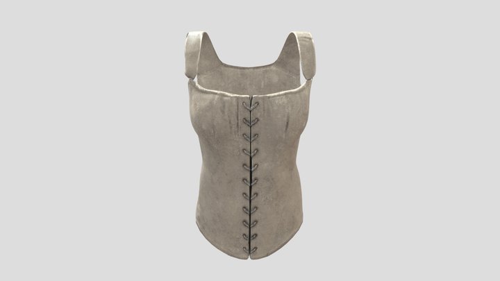 Early 19th Century Peasant Corset 3D Model